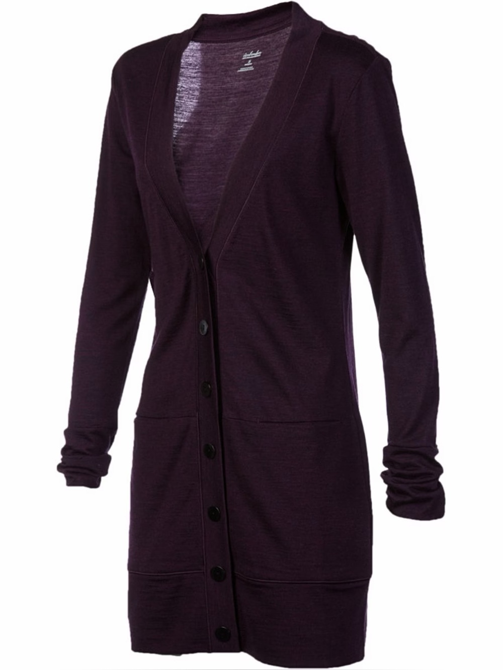 Icebreaker Merino Wool Cruise Cardigan - Purple
